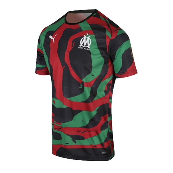 Thailande Maillot De Foot Marseille OM Africa 2021-2022 Noir Vert Rouge Pas Cher